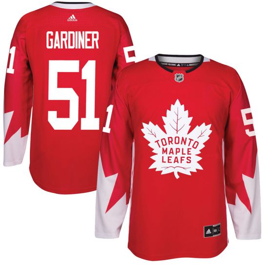 2017 NHL Toronto Maple Leafs Men #51 Jake Gardiner red jersey